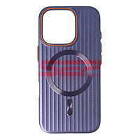 Accesorii GSM - Toc PC Metallic Lines: Toc PC Metallic Lines Magsafe Apple iPhone 16 Pro Purple