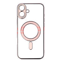 Accesorii GSM - Toc TPU Plating Frame Magnetic Magsafe: Toc TPU Plating Frame Magnetic Magsafe Apple iPhone 16 Plus Pink