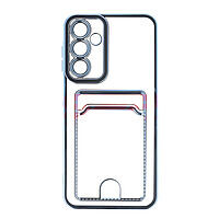 Accesorii GSM - : Toc TPU Plating Frame Card Holder Samsung Galaxy A16 Blue