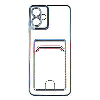 Accesorii GSM - : Toc TPU Plating Frame Card Holder Samsung Galaxy A06 Blue