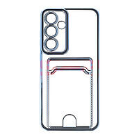 Accesorii GSM - Toc TPU Plating Frame Card Holder: Toc TPU Plating Frame Card Holder Samsung Galaxy S24 FE Blue
