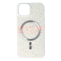 Accesorii GSM - : Toc TPU+PC Diamonds Magsafe Apple iPhone 13 White