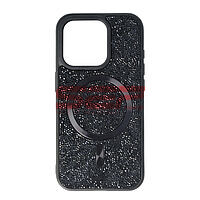 Accesorii GSM - : Toc TPU+PC Diamonds Magsafe Apple iPhone 15 Pro Black