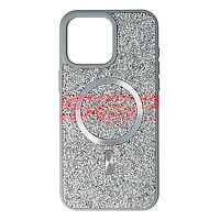 Accesorii GSM - : Toc TPU+PC Diamonds Magsafe Apple iPhone 15 Pro Max Silver