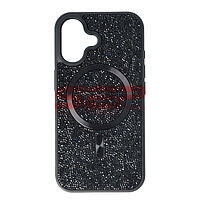 Accesorii GSM - : Toc TPU+PC Diamonds Magsafe Apple iPhone 16 Black