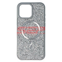 Accesorii GSM - : Toc TPU+PC Diamonds Magsafe Apple iPhone 16 Pro Max Silver