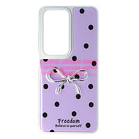 Accesorii GSM - : Toc TPU+PC Dots Oppo A80 5G Purple