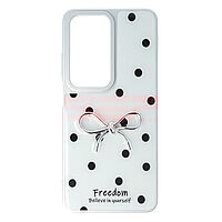 Accesorii GSM - : Toc TPU+PC Dots Oppo A80 5G White