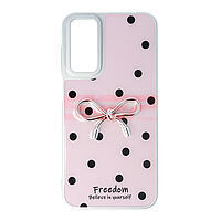 Accesorii GSM - : Toc TPU+PC Dots Samsung Galaxy A15 5G Pink Sand