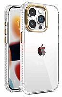 Accesorii GSM - Toc PC MetalRing: Toc PC MetalRing Apple iPhone 16 Pro Max Gold