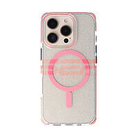 Accesorii GSM - : Toc TPU+PC Glow Apple iPhone 16 Pink