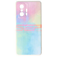 Accesorii GSM - Toc TPU Water Print: Toc TPU Water Print Xiaomi 11T Blue