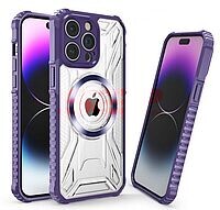 Accesorii GSM - : Toc TPU+PC Geometric Xiaomi Redmi 14C 4G Purple
