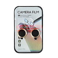 Accesorii GSM - Protectie sticla camera foto: Protectie sticla Metal camera foto Apple iPhone 16 Gold