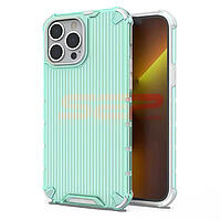 Accesorii GSM - Toc TPU+PC Stripes: Toc TPU+PC Stripes Apple iPhone 11 Green