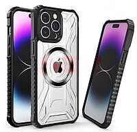 Accesorii GSM - : Toc TPU+PC Geometric Apple iPhone 13 Pro Max Black