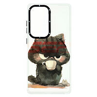 Accesorii GSM - : Toc TPU+PC Creative Case Samsung Galaxy S25 Ultra Angry Cat