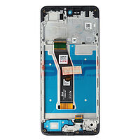 Accesorii GSM - Ansamblu LCD: LCD+Touchscreen cu Rama MOTOROLA Moto G04s BLACK Original Service Pack