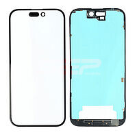 Accesorii GSM - Geam ecran cu rama: Geam cu Rama + OCA iPhone 16 BLACK