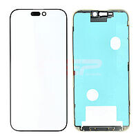 Accesorii GSM - Geam ecran cu rama: Geam cu Rama + OCA iPhone 16 Pro Max BLACK
