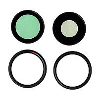 Accesorii GSM - Geam camera foto: Geam camera cu Rama Apple iPhone 16 BLACK