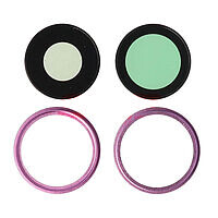 Accesorii GSM - Geam camera foto: Geam camera cu Rama Apple iPhone 16 PINK