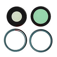 Accesorii GSM - Geam camera foto: Geam camera cu Rama Apple iPhone 16 TEAL