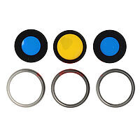 Accesorii GSM - Geam camera foto: Geam camera cu Rama Apple iPhone 16 Pro WHITE