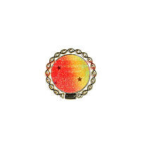 Accesorii GSM - : Stand suport adeziv tip inel Diamonds Orange