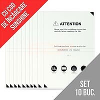 Accesorii GSM - : Set 10 bucati folie protectie hydrogel Clear TPU-HD AAA - cu coduri de incarcare !