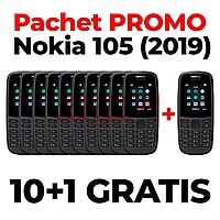 Accesorii GSM - Promotii Telefoane: Pachet promo NOKIA 105 (2019) 10 + 1 GRATIS !