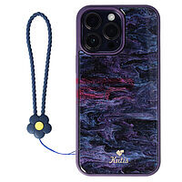 Accesorii GSM - Noutati: Accesoriu tip bratara din silicon Flower pentru husa telefon mobil NAVY