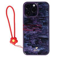 Accesorii GSM - Noutati: Accesoriu tip bratara din silicon Flower pentru husa telefon mobil RED
