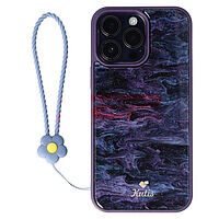 Accesorii GSM - Noutati: Accesoriu tip bratara din silicon Flower pentru husa telefon mobil GREY