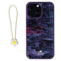 Accesorii GSM - Noutati: Accesoriu tip bratara din silicon Flower pentru husa telefon mobil IVORY