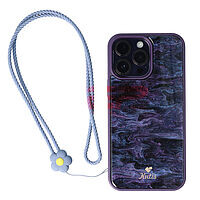 Accesorii GSM - Suport & Docking telefon mobil: Snur telefon mobil din silicon Flower GREY