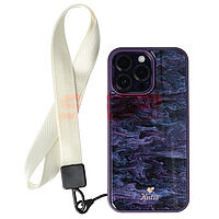 Accesorii GSM - : Snur textil Lines pentru telefon mobil WHITE