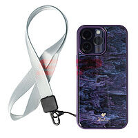 Accesorii GSM - : Snur textil Lines pentru telefon mobil SILVER