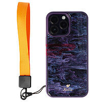 Accesorii GSM - : Accesoriu tip bratara textil pentru husa telefon mobil ORANGE