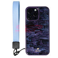 Accesorii GSM - : Accesoriu tip bratara textil pentru husa telefon mobil SKY BLUE