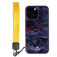 Accesorii GSM - : Accesoriu tip bratara textil pentru husa telefon mobil YELLOW