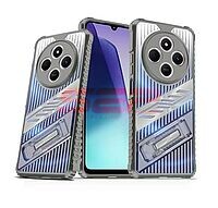 Accesorii GSM - : Toc TPU+PC Kickstand Samsung Galaxy A55 Silver