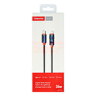 Accesorii GSM - Cablu date Fast Charge: Cablu date Digital Display Type-C - Lightning 36W Fast Charge TRANYOO CL-6