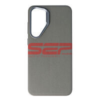Accesorii GSM - Leather Back Cover: Toc TPU Vegan Leather Samsung Galaxy S25 Plus Grey