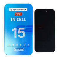 Accesorii GSM - Ansamblu LCD: LCD+Touchscreen cu Rama Apple iPhone 15 BLACK COF INCELL