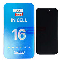 Accesorii GSM - Ansamblu LCD:  LCD+Touchscreen cu Rama Apple iPhone 16 BLACK COF INCELL