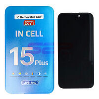 Accesorii GSM - Ansamblu LCD: LCD+Touchscreen cu Rama Apple iPhone 15 Plus BLACK COF INCELL