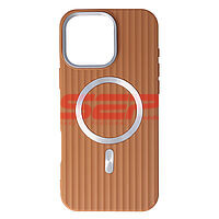 Accesorii GSM - : Toc TPU Magnetic Waves Apple iPhone 16 Pro Max Desert Gold