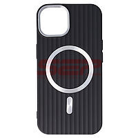 Accesorii GSM - TPU Back Cover: Toc TPU Magnetic Waves Apple iPhone 13 BLACK