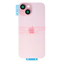 Accesorii GSM - Capac spate telefon mobil: Capac baterie iPhone 15 PINK (cu geam camere si clame)